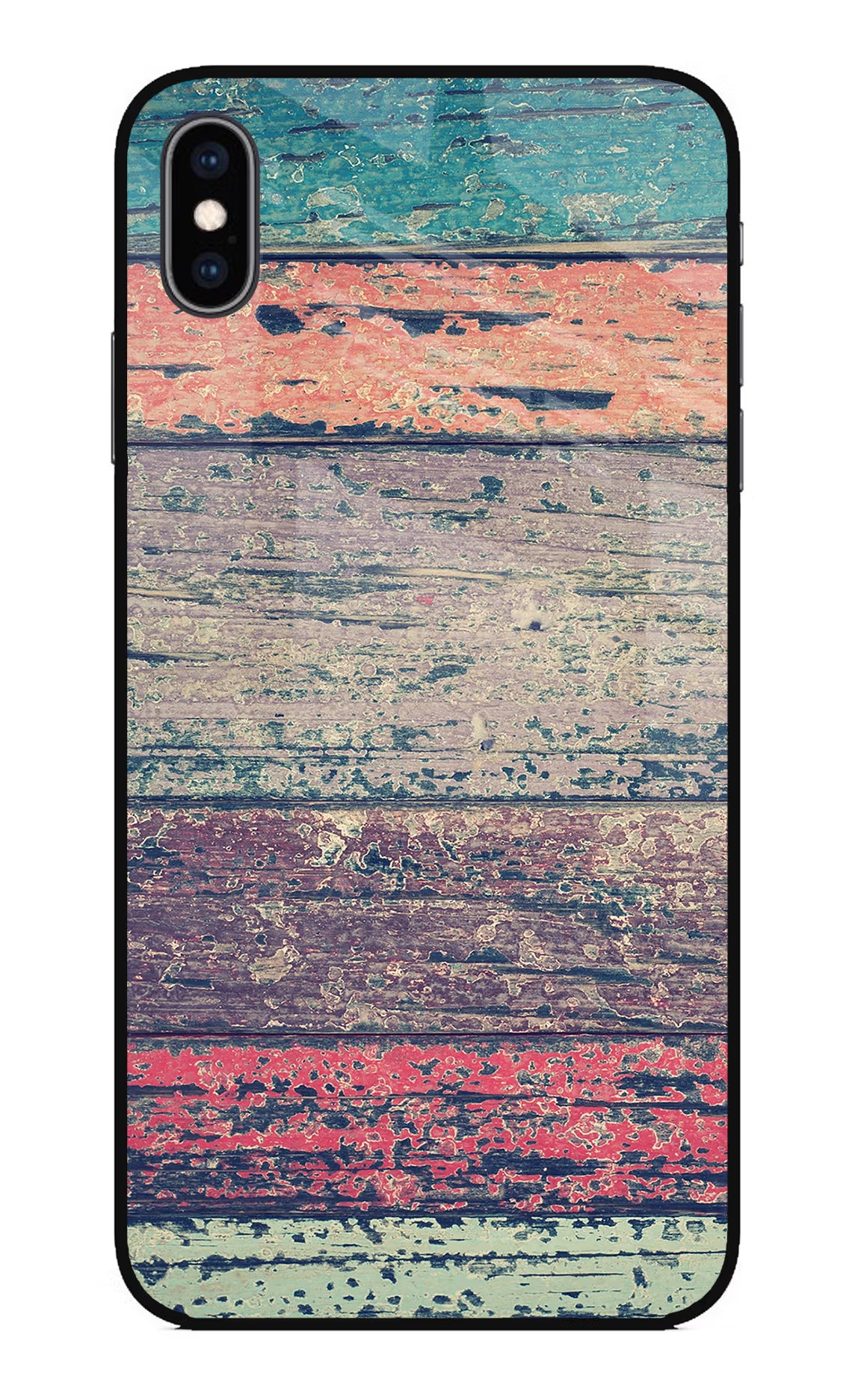 Colourful Wall iPhone XS Max Glass Case Back Cover by Casekaro