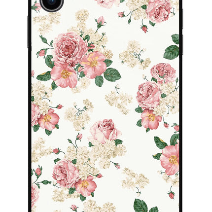 Flowers iPhone XS Max Glass Case Back Cover by Casekaro