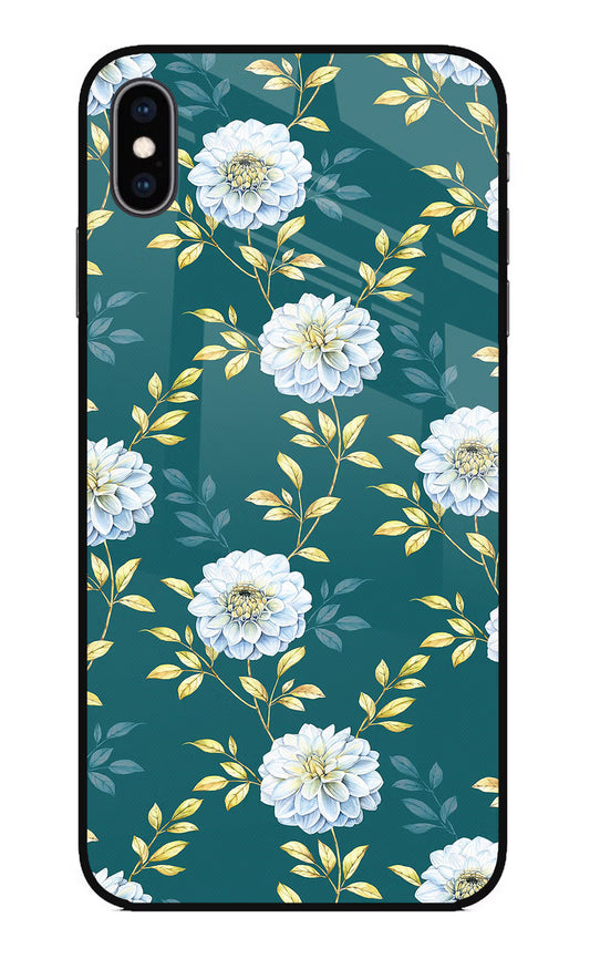 Flowers iPhone XS Max Glass Case