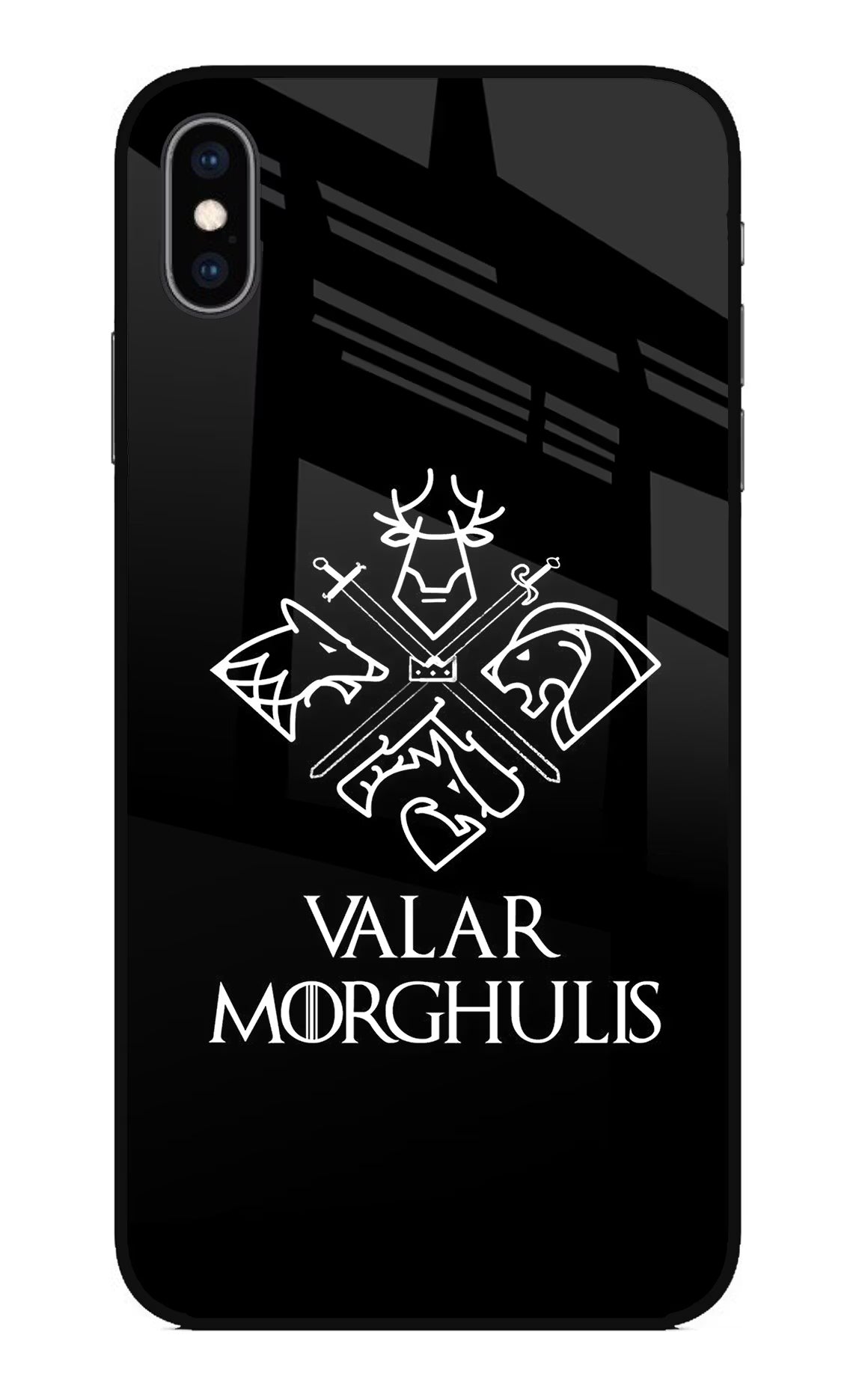 Valar Morghulis | Game Of Thrones iPhone XS Max Glass Case Back Cover by Casekaro