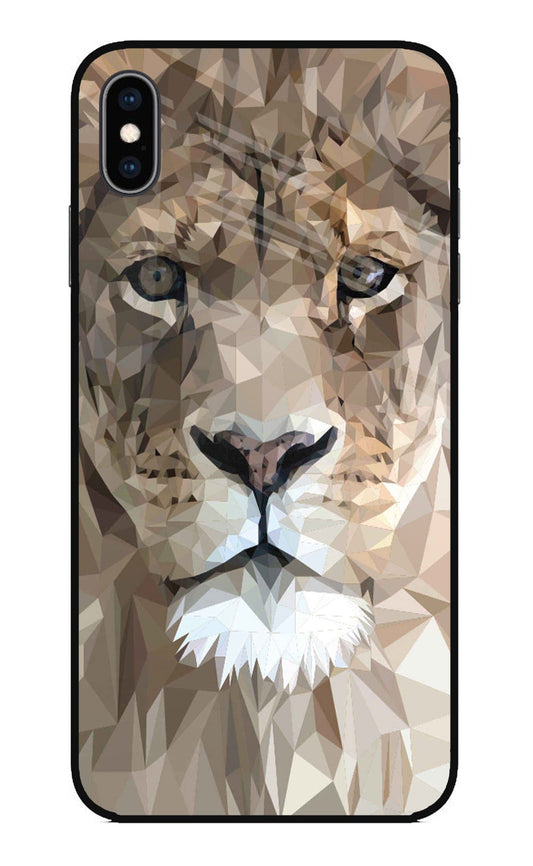 Lion Art iPhone XS Max Glass Case