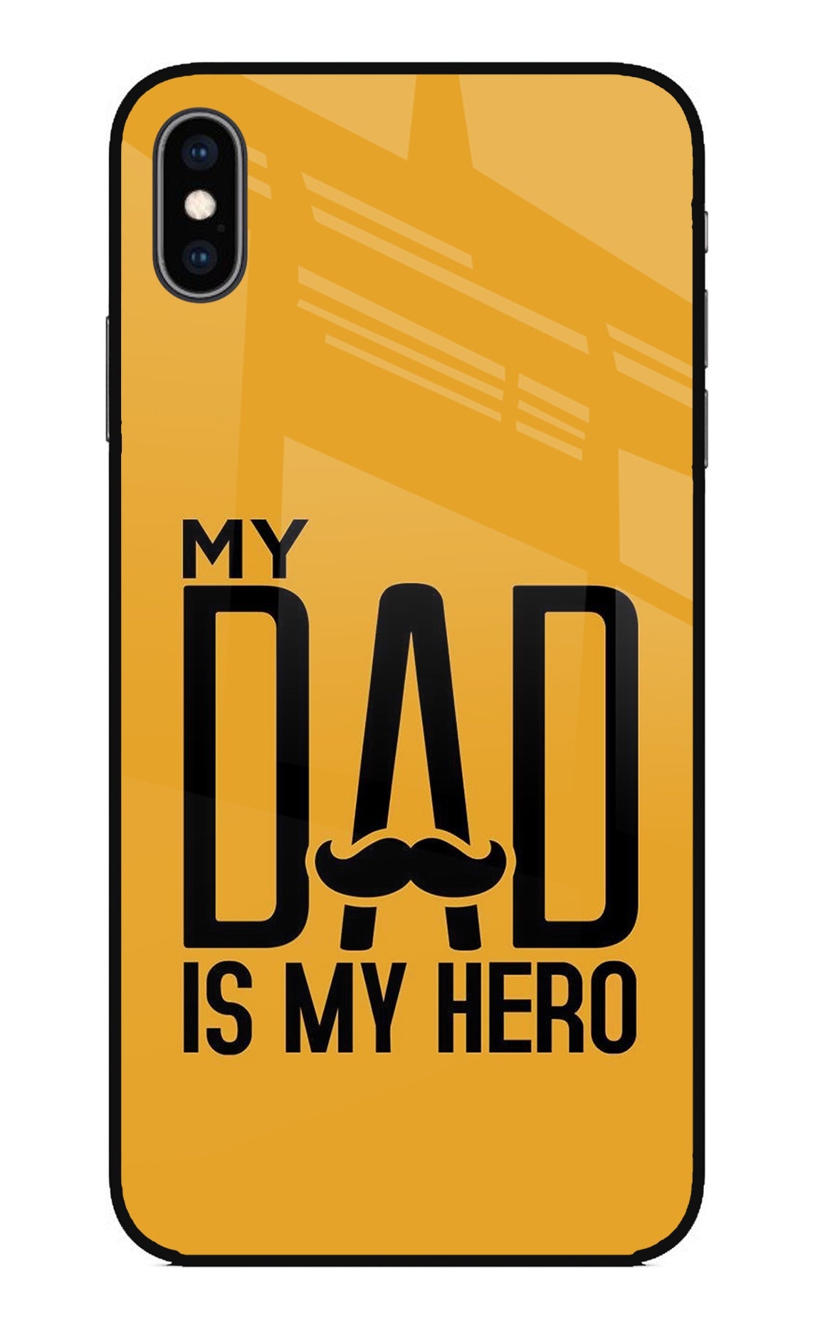 My Dad Is My Hero iPhone XS Max Glass Case