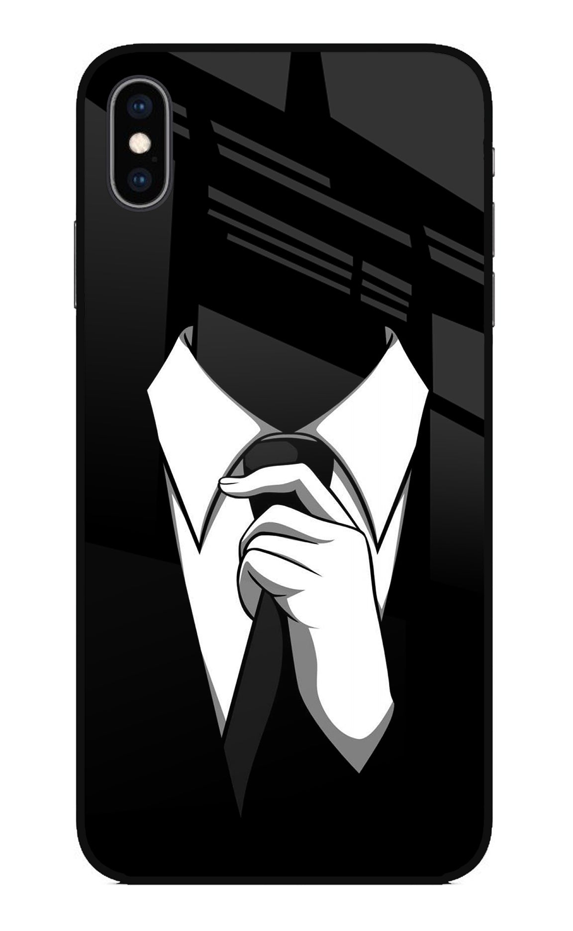 Black Tie iPhone XS Max Back Cover