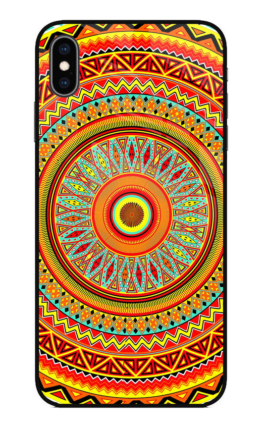 Mandala Pattern iPhone XS Max Glass Case