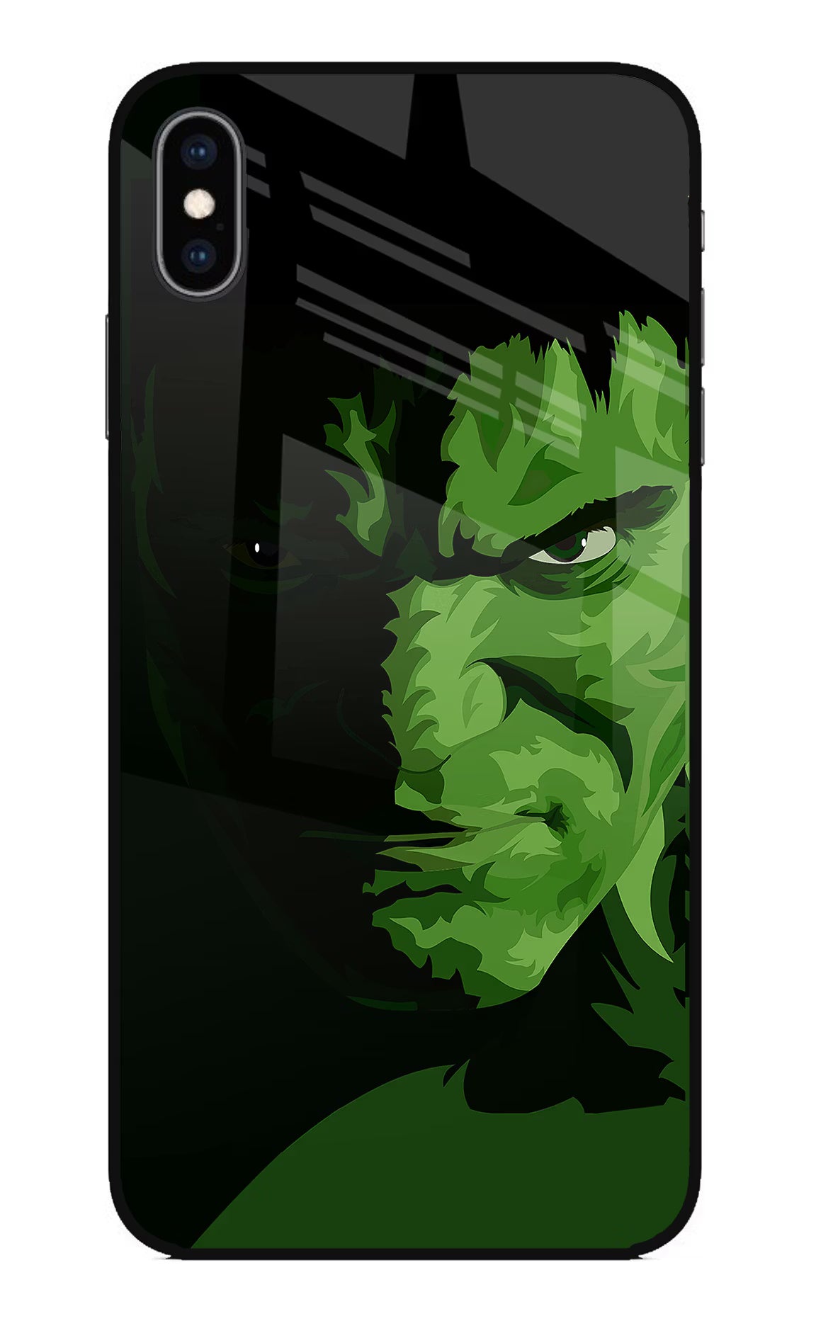 HULK iPhone XS Max Glass Case Back Cover by Casekaro