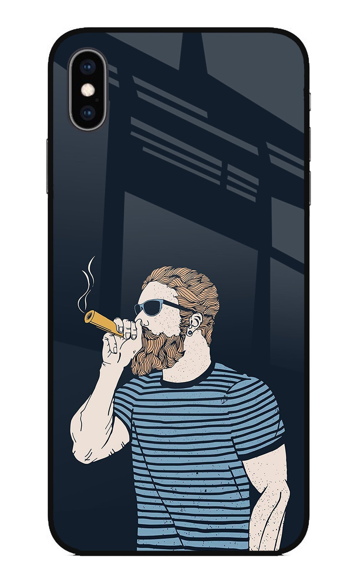 Smoking iPhone XS Max Glass Case
