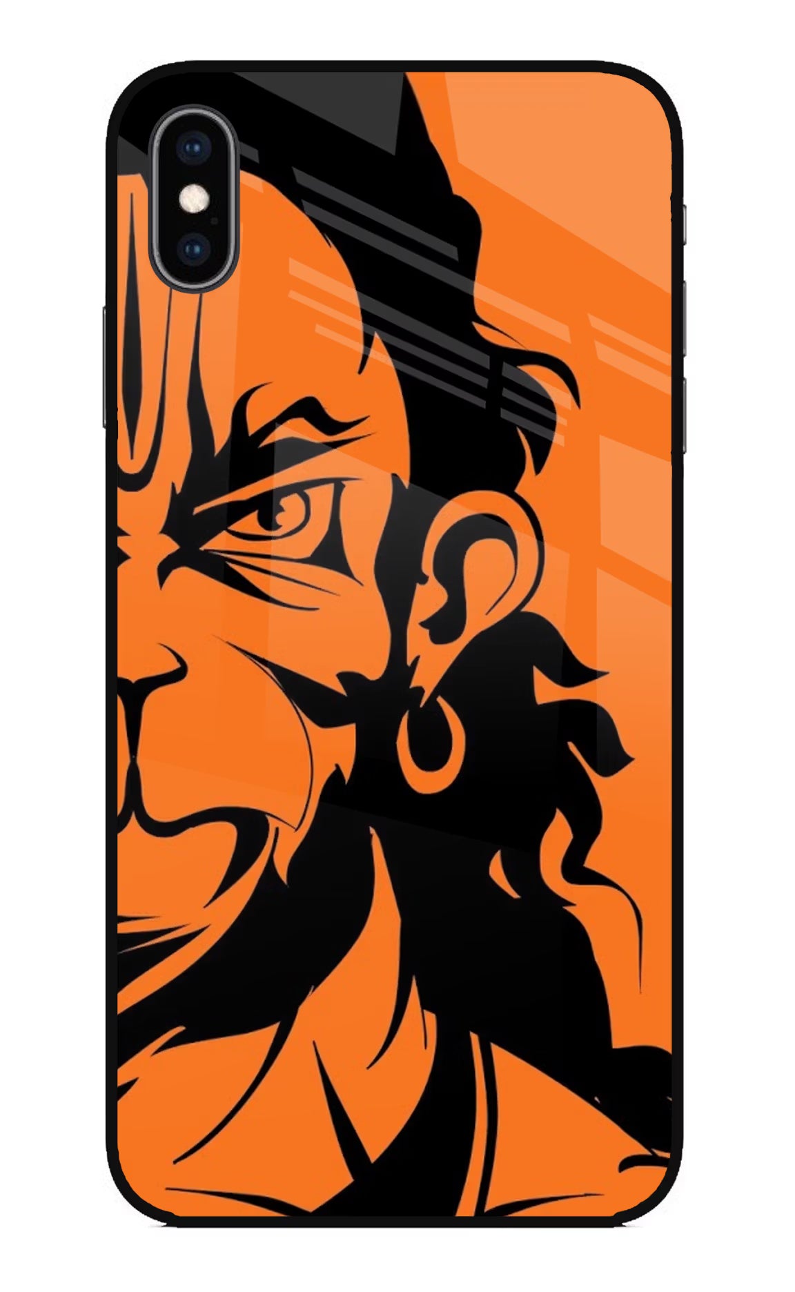 Hanuman iPhone XS Max Glass Case Back Cover by Casekaro
