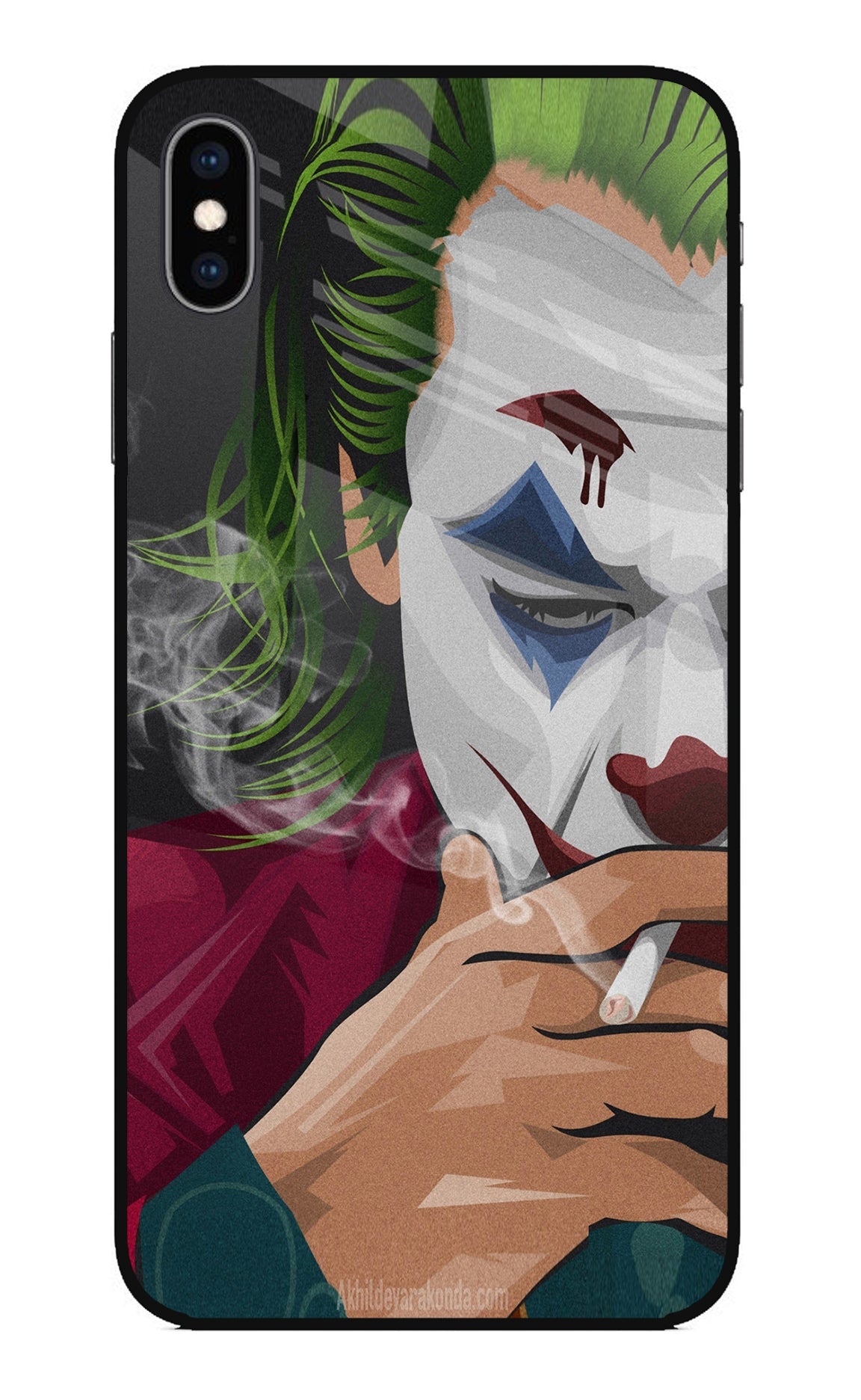 Joker Smoking iPhone XS Max Back Cover