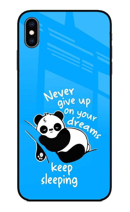 Keep Sleeping iPhone XS Max Glass Case