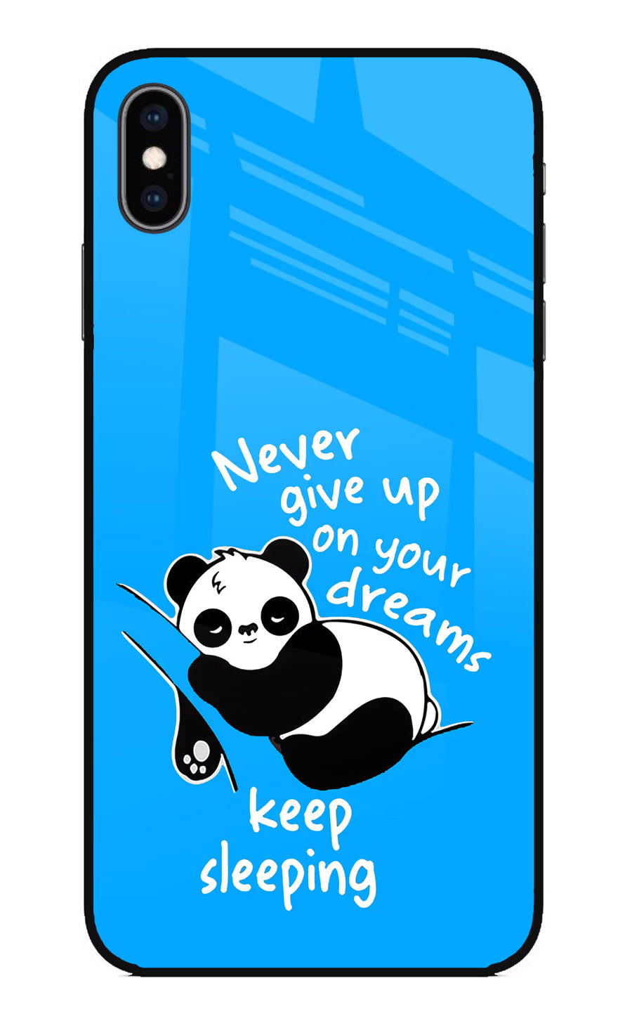 Keep Sleeping iPhone XS Max Back Cover, Glass case