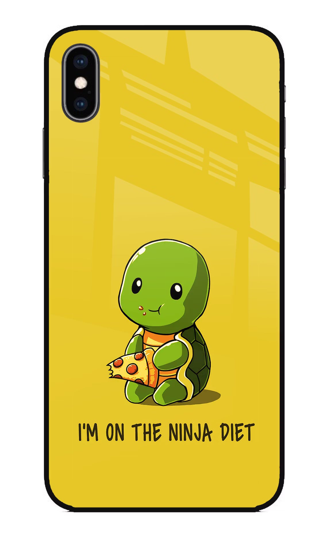 I'm on Ninja Diet iPhone XS Max Glass Case Back Cover by Casekaro