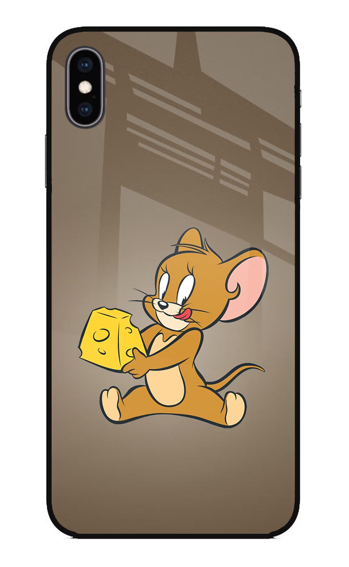 Jerry iPhone XS Max Glass Case Back Cover by Casekaro