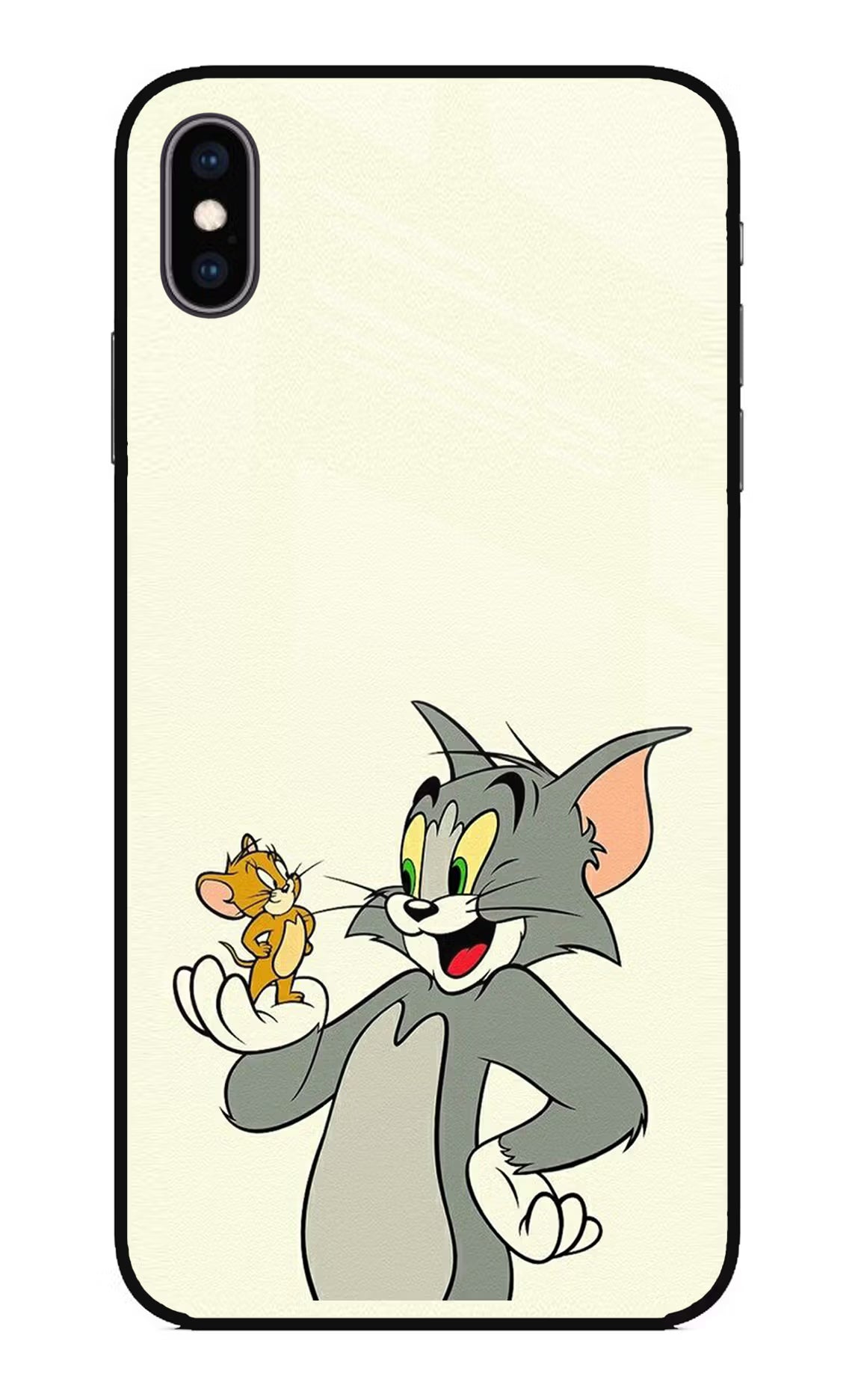 Tom & Jerry iPhone XS Max Glass Case Back Cover by Casekaro