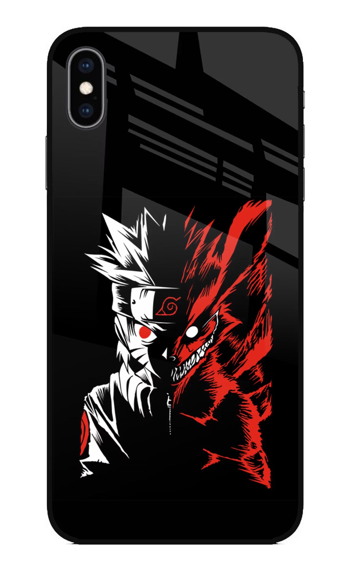 Naruto Two Face iPhone XS Max Glass Case