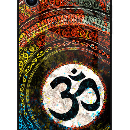 Om Cultural iPhone XS Max Glass Case Back Cover by Casekaro