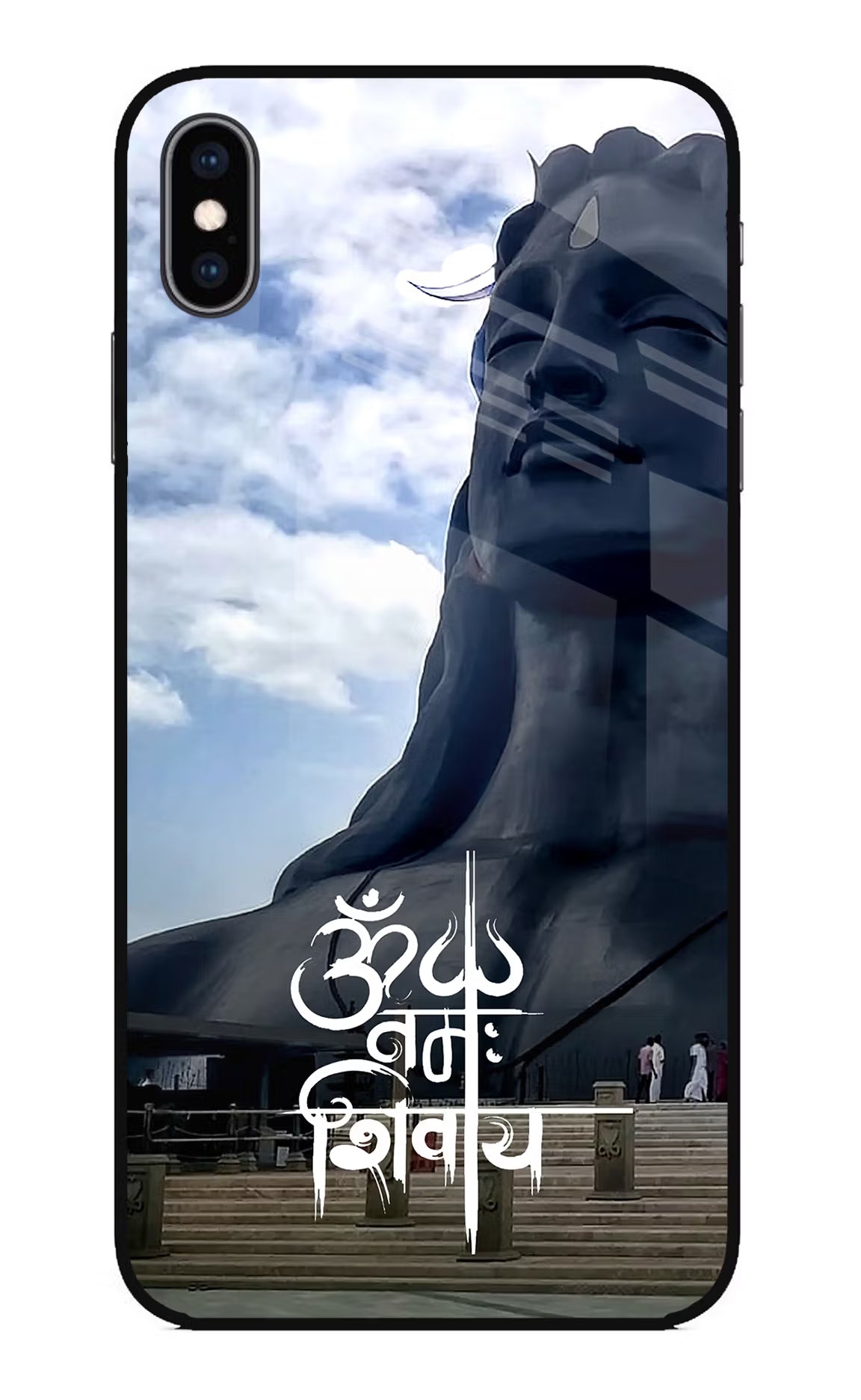 Om Namah Shivay iPhone XS Max Glass Case Back Cover by Casekaro