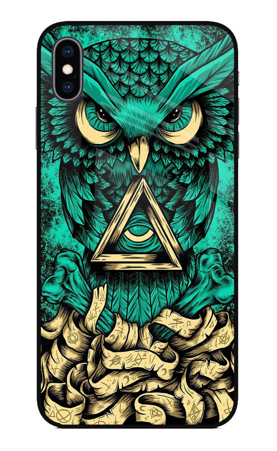 Green Owl iPhone XS Max Back Cover