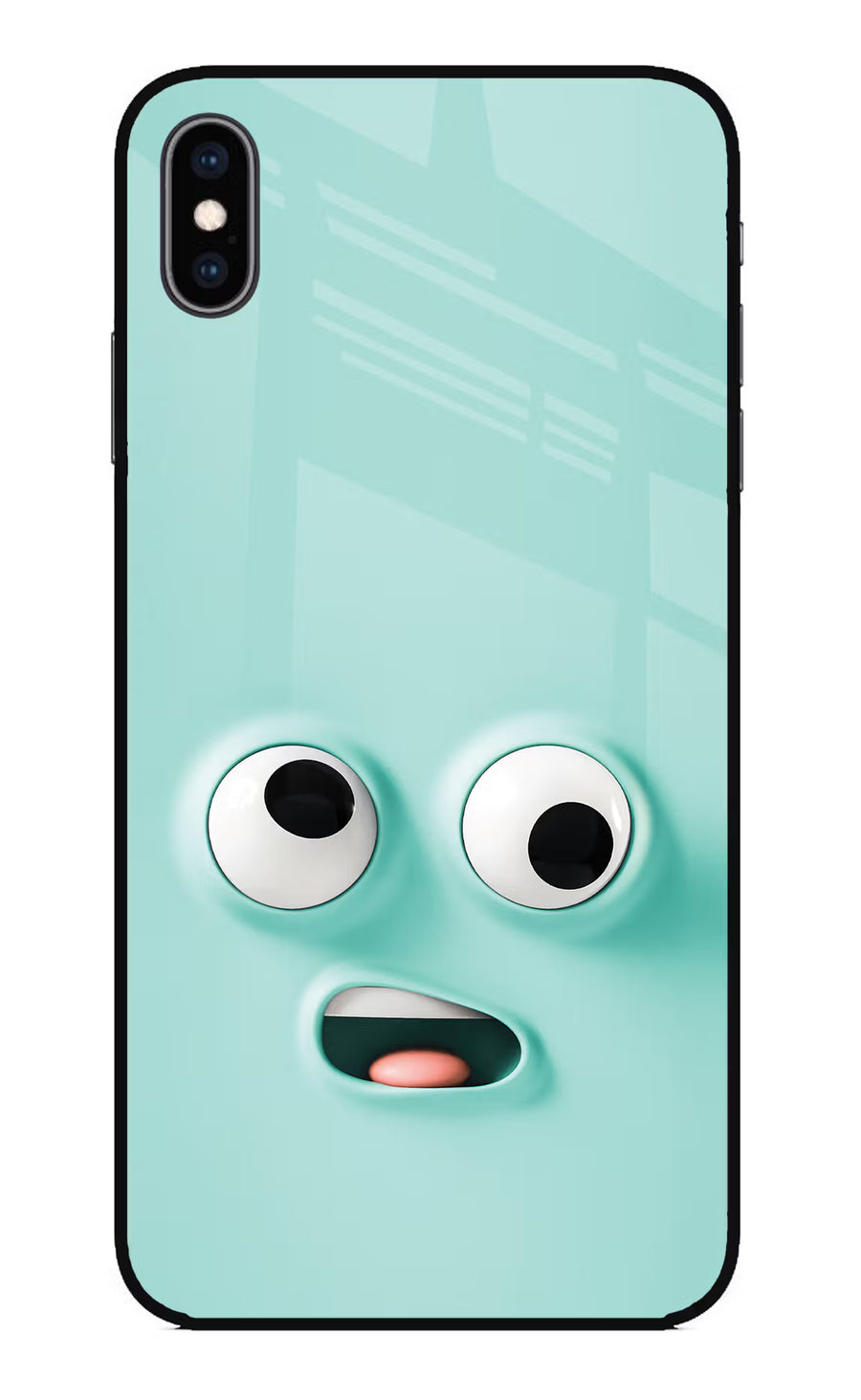 Funny Cartoon iPhone XS Max Back Cover, Glass case