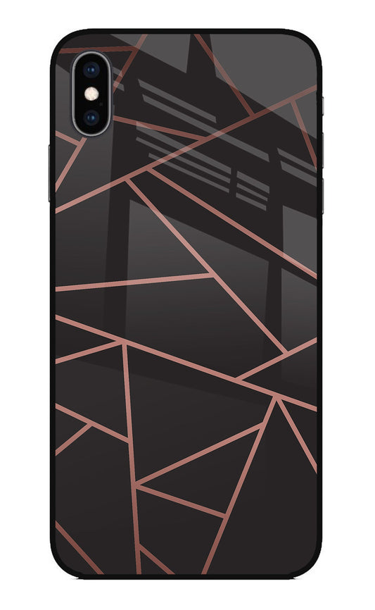 Geometric Pattern iPhone XS Max Glass Case