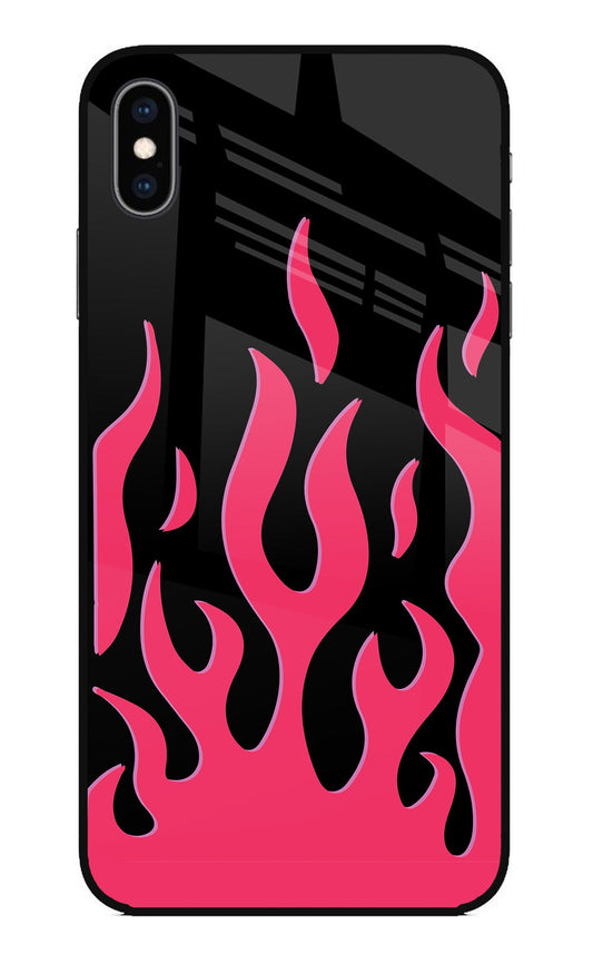 Fire Flames iPhone XS Max Glass Case