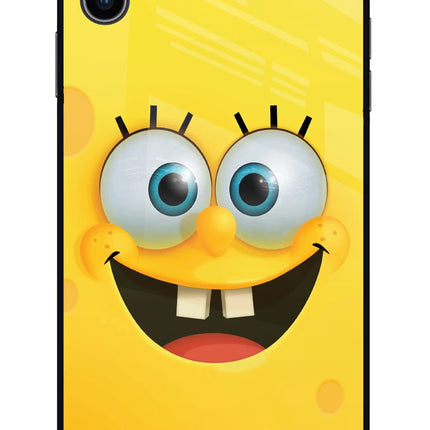 Sponge 1 iPhone XS Max Glass Case Back Cover by Casekaro