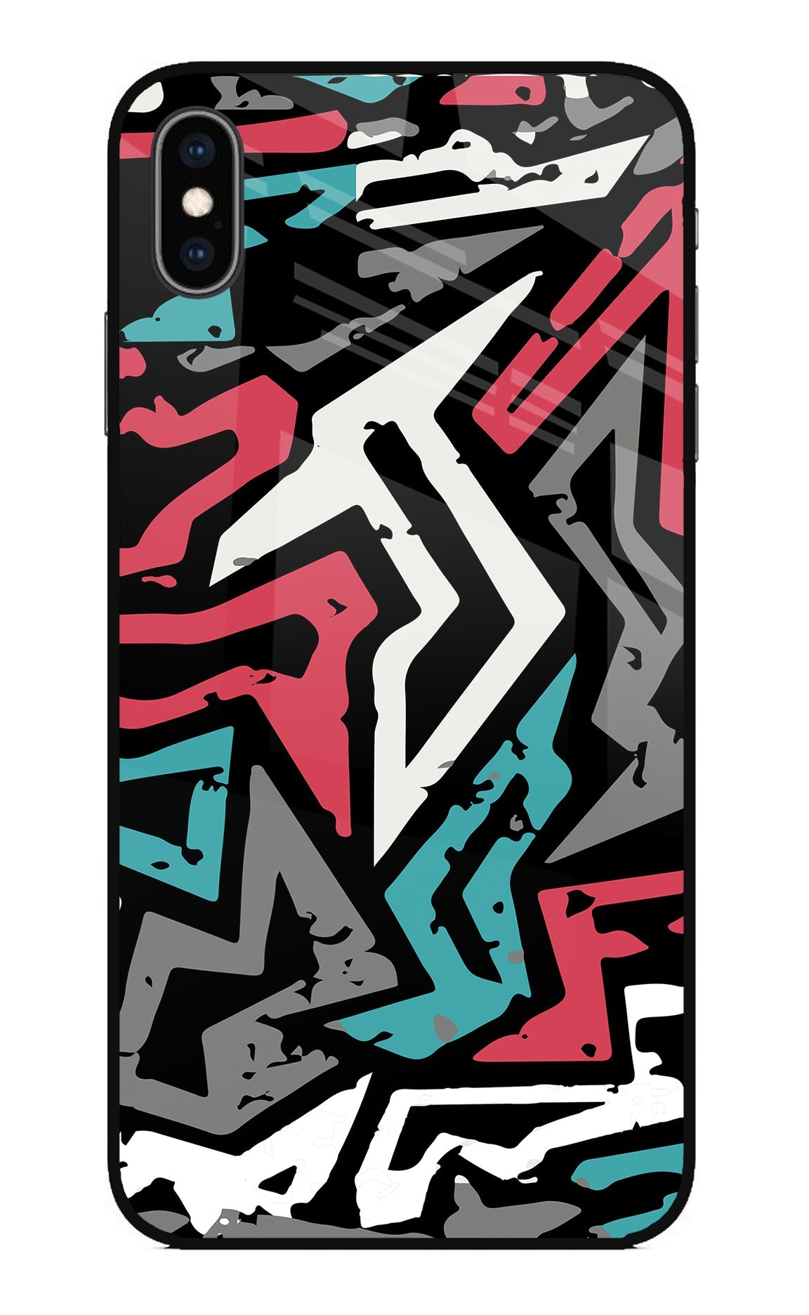 Geometric Graffiti iPhone XS Max Back Cover