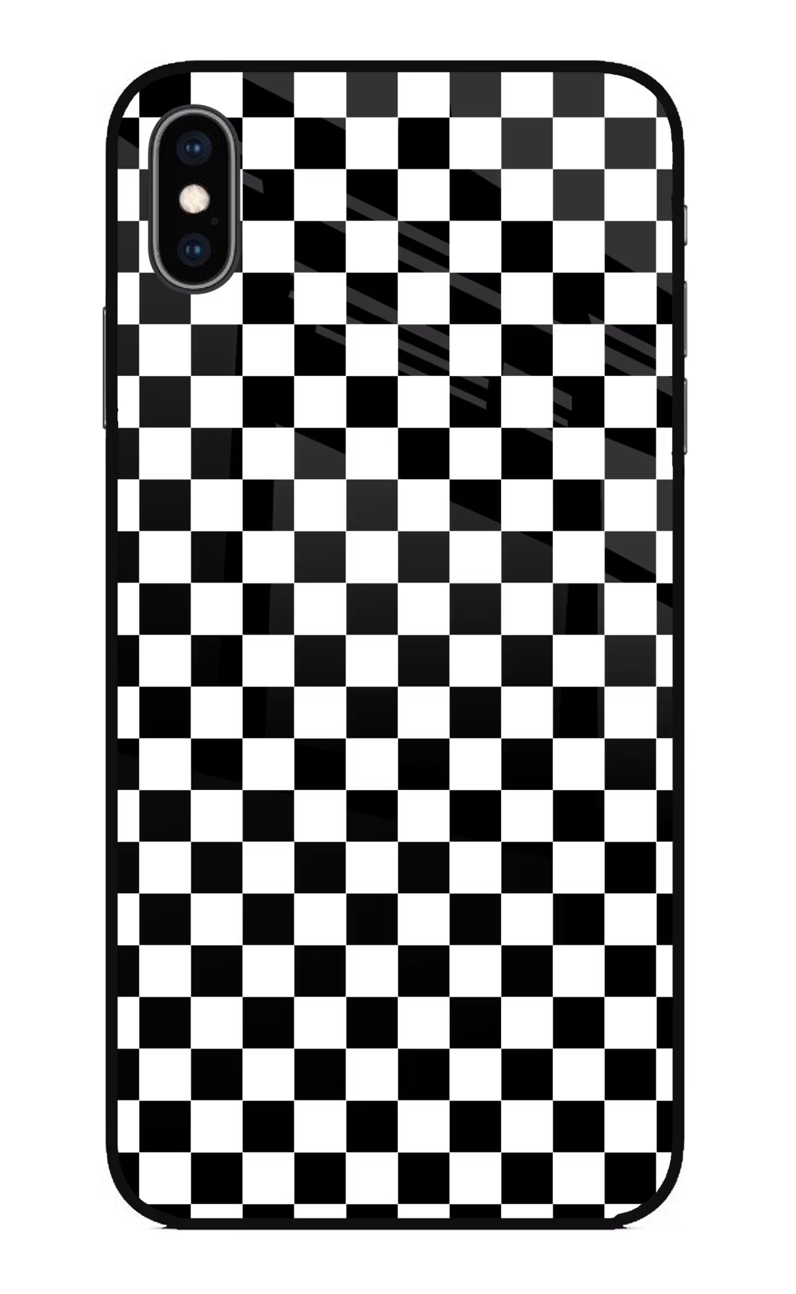 Chess Board iPhone XS Max Glass Case Back Cover by Casekaro
