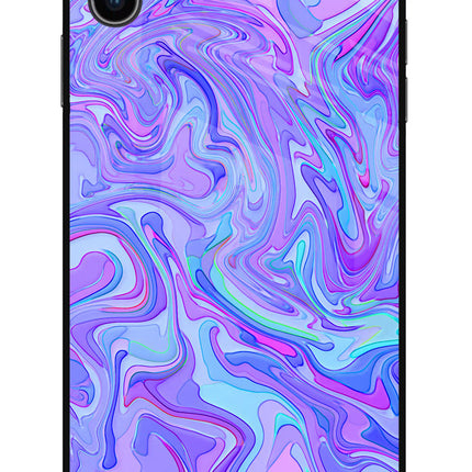 Glitter iPhone XS Max Glass Case Back Cover by Casekaro
