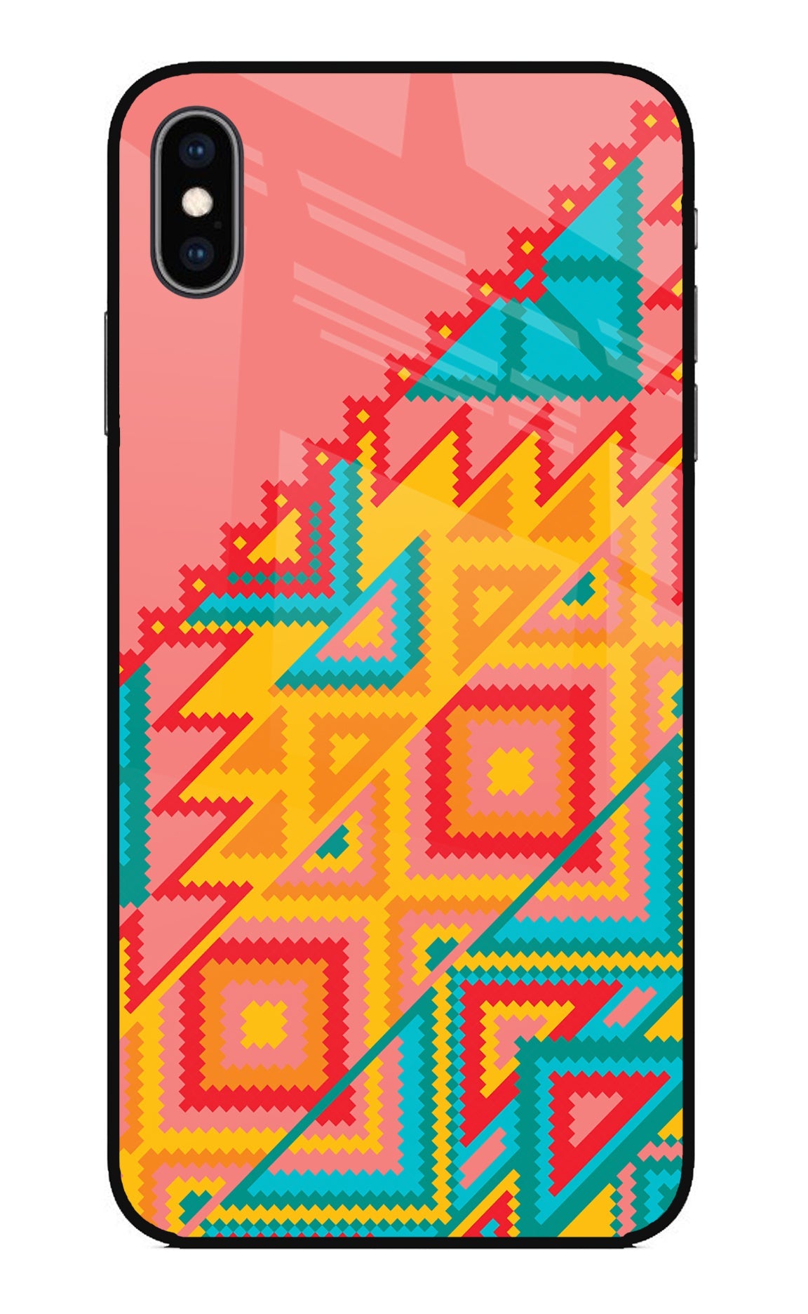 Aztec Tribal iPhone XS Max Glass Case