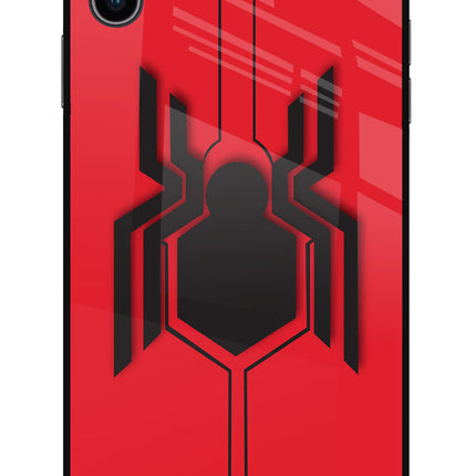 Spider iPhone XS Max Glass Case Back Cover by Casekaro