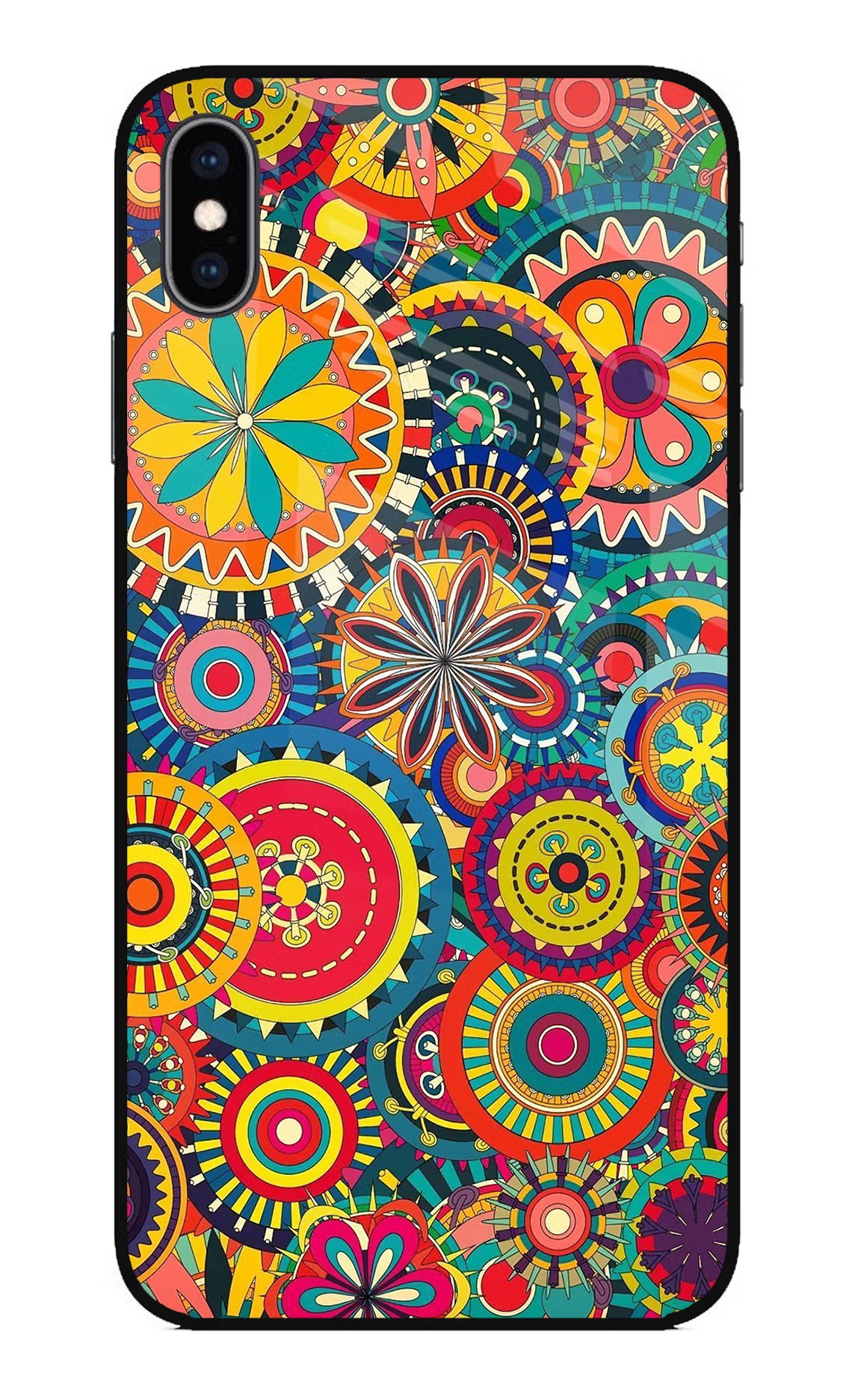 Gol Gol Art iPhone XS Max Glass Case Back Cover by Casekaro