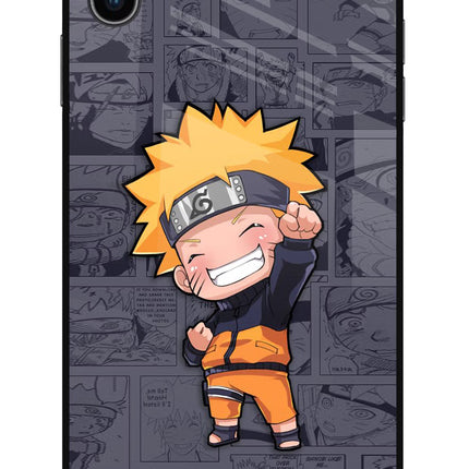 Chota Naruto iPhone XS Max Glass Case