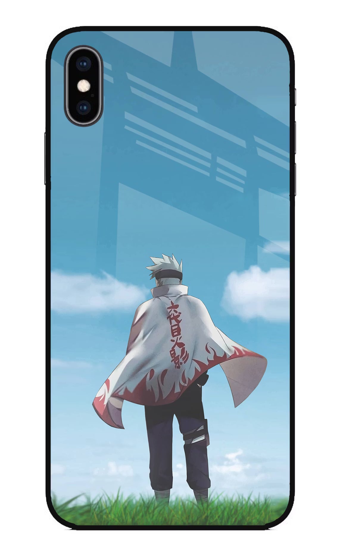 Kakashi iPhone XS Max Glass Case Back Cover by Casekaro