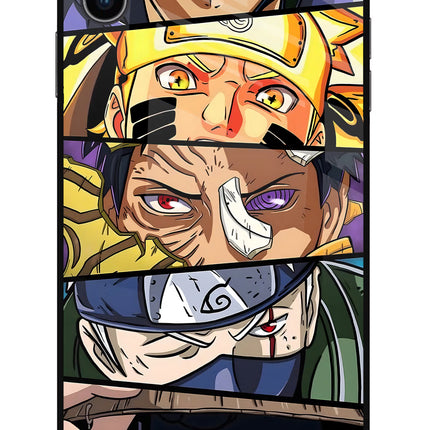 Naruto Character iPhone XS Max Glass Case