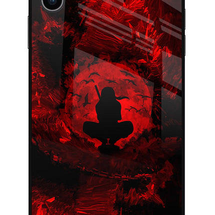 Itachi Uchiha iPhone XS Max Glass Case Back Cover by Casekaro