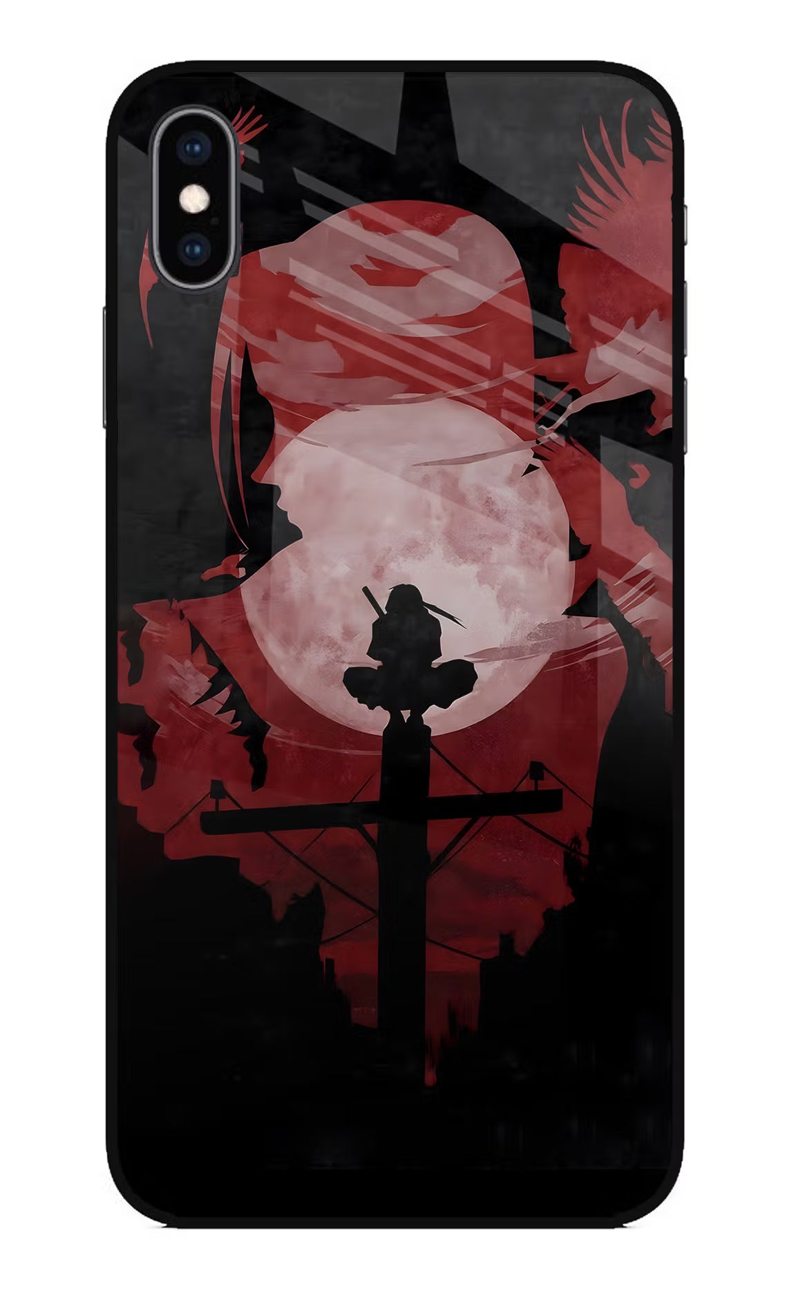 Naruto Anime iPhone XS Max Glass Case Back Cover by Casekaro