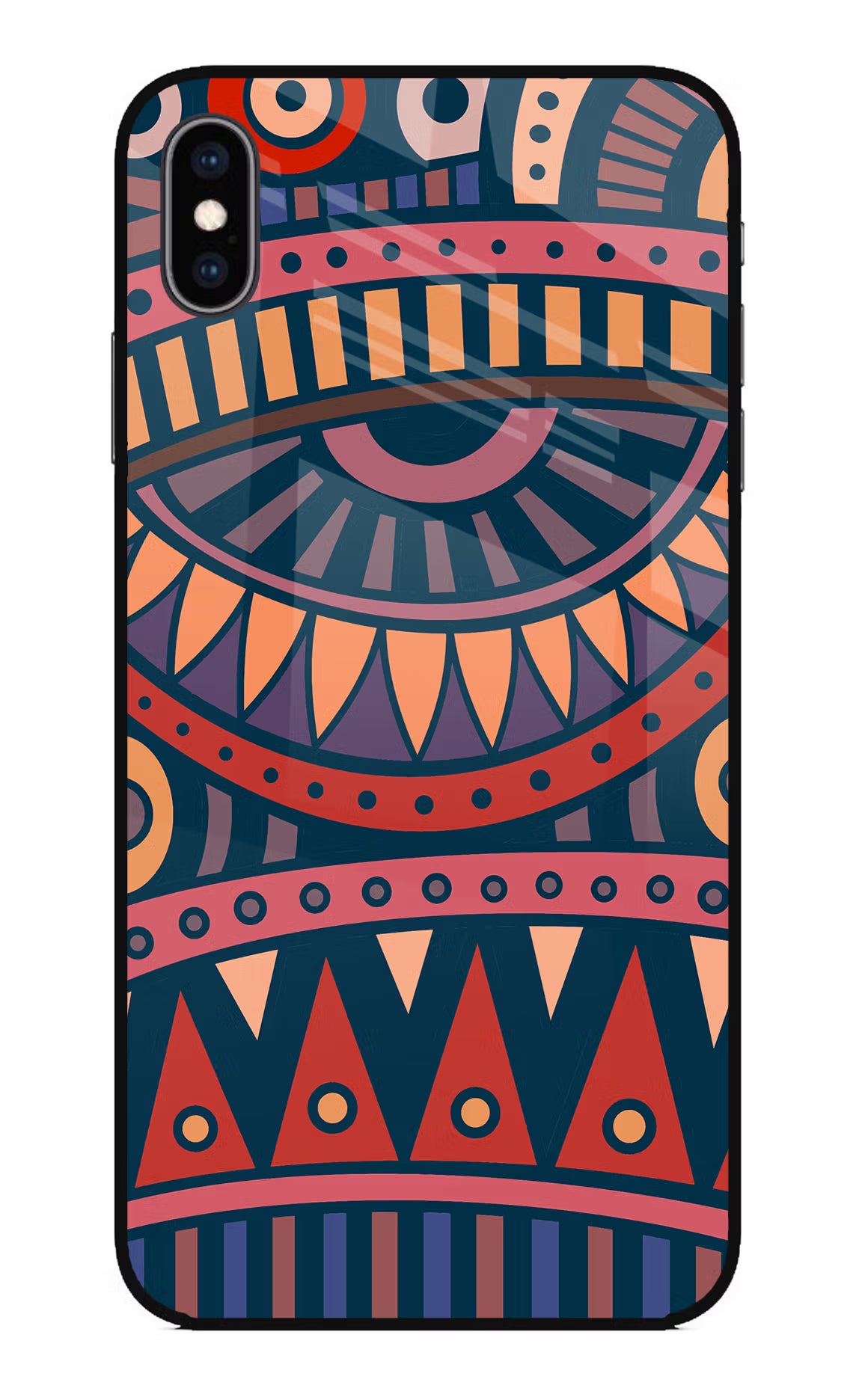 African Culture Design iPhone XS Max Glass Case