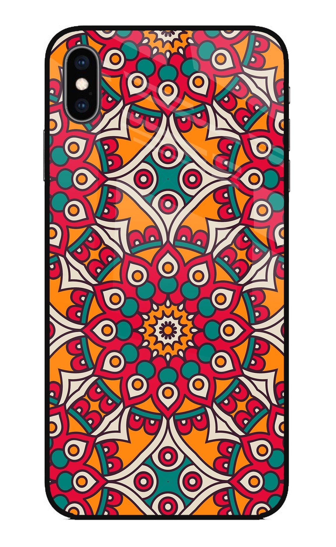 Mandala Art iPhone XS Max Glass Case