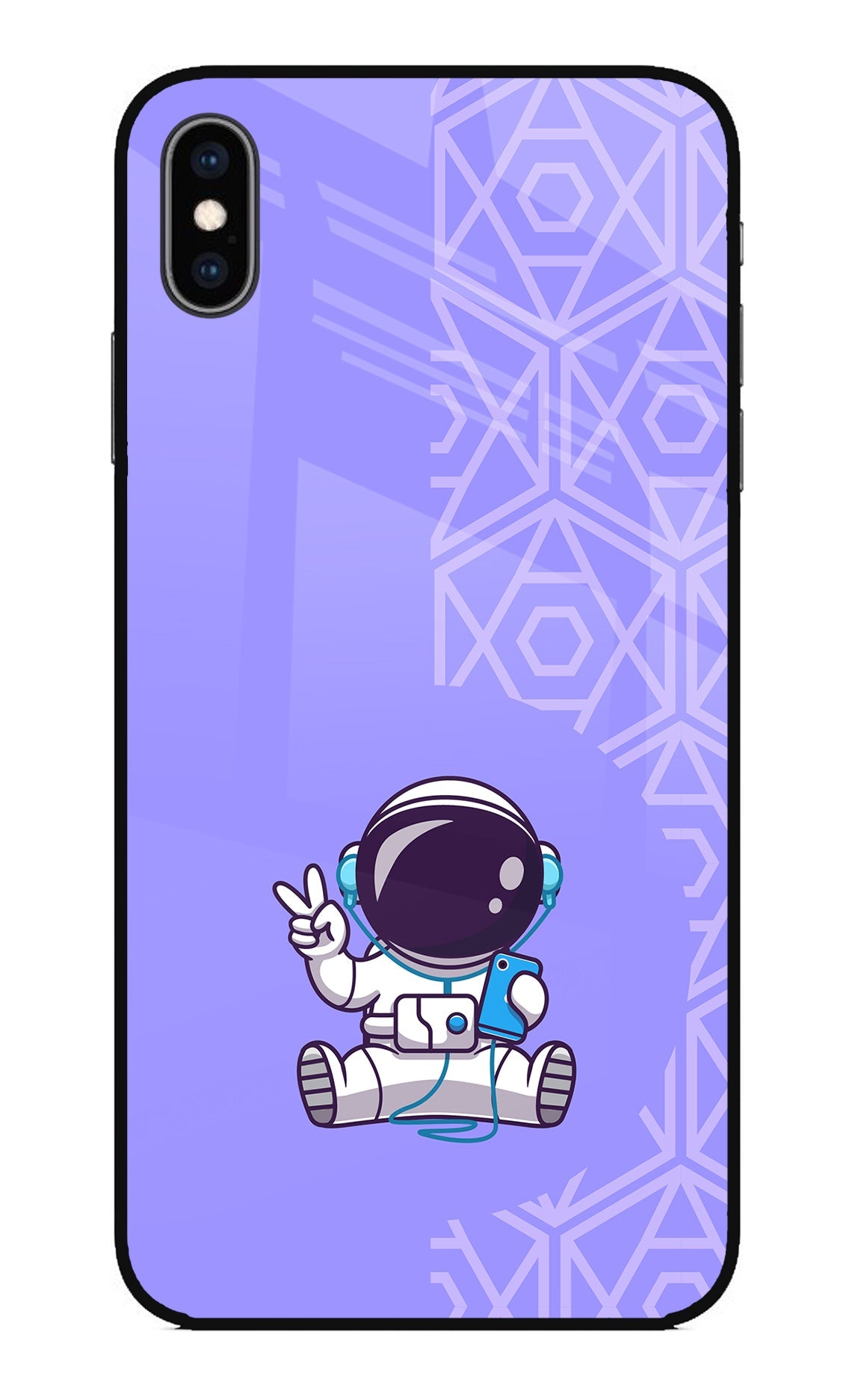 Cute Astronaut Chilling iPhone XS Max Back Cover