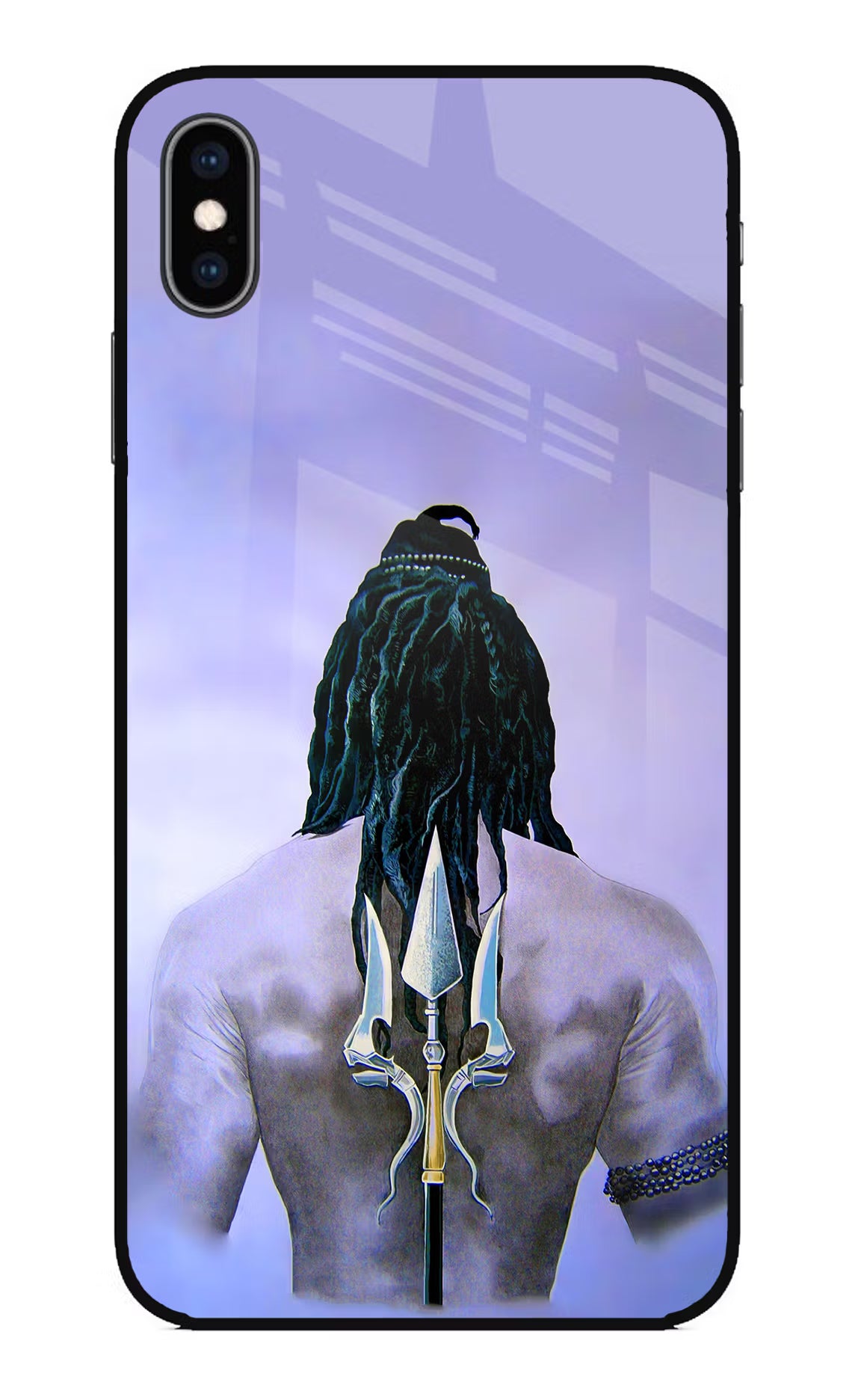 Shiva iPhone XS Max Glass Case Back Cover by Casekaro