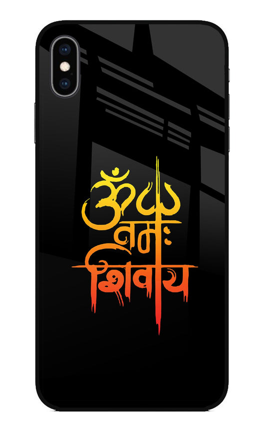 Om Namah Shivay iPhone XS Max Glass Case