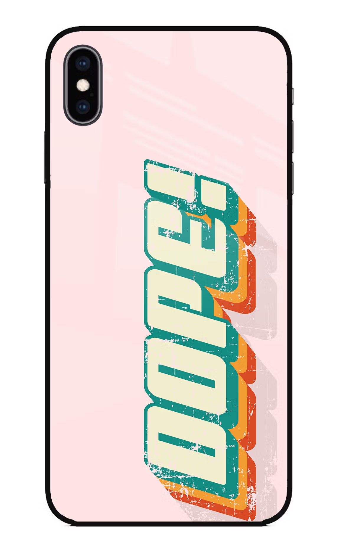 Dope iPhone XS Max Glass Case Back Cover by Casekaro