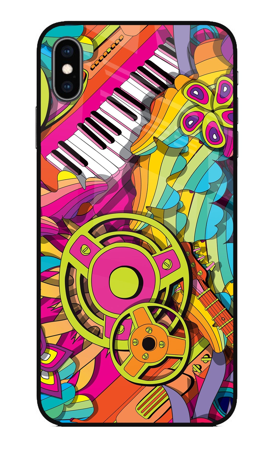 Music Doodle iPhone XS Max Back Cover