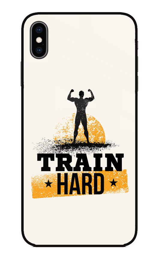 Train Hard iPhone XS Max Glass Case