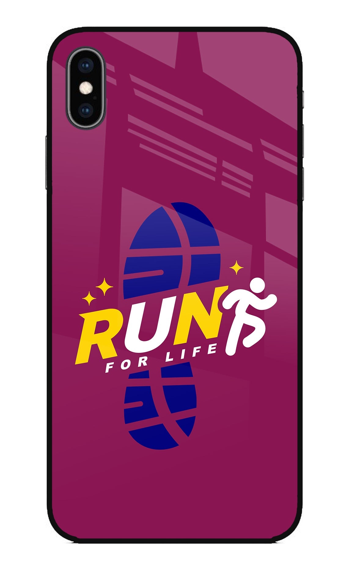 Run for Life iPhone XS Max Back Cover