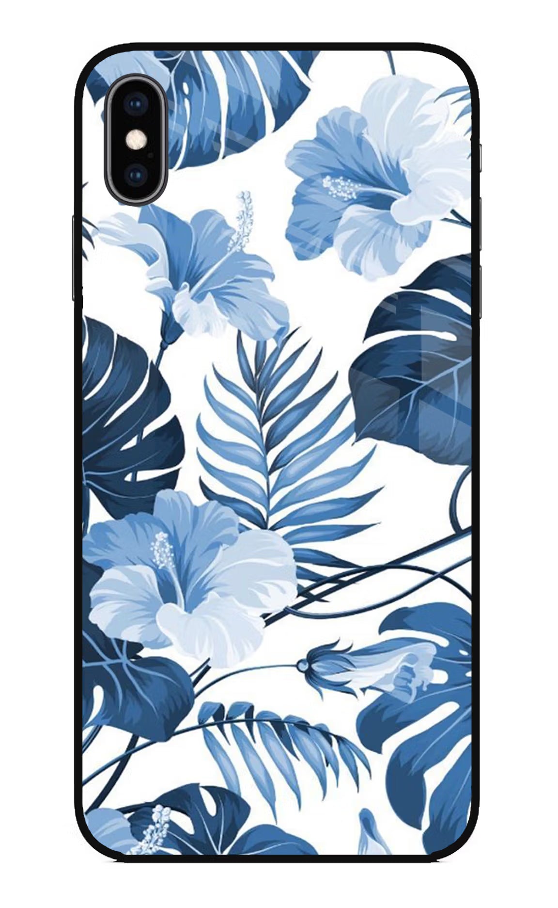 Fabric Art iPhone XS Max Glass Case Back Cover by Casekaro