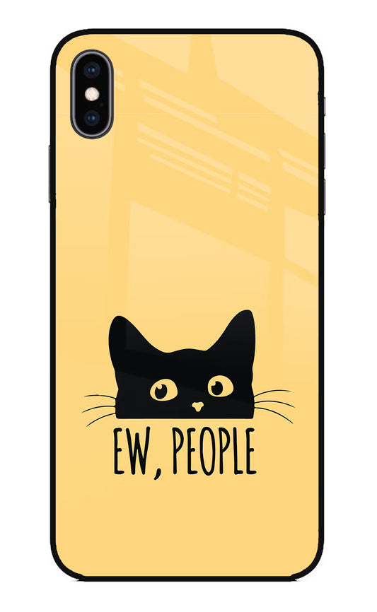 Ew People Catitude iPhone XS Max Glass Case