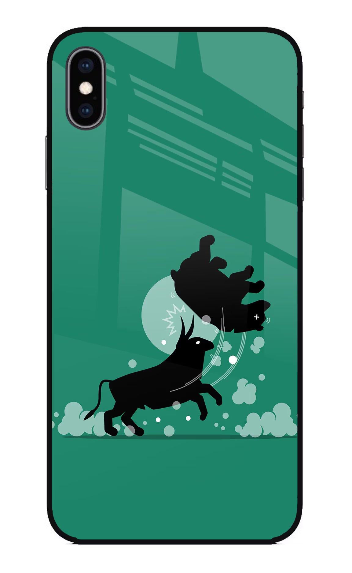 Bull Conqueror iPhone XS Max Glass Case