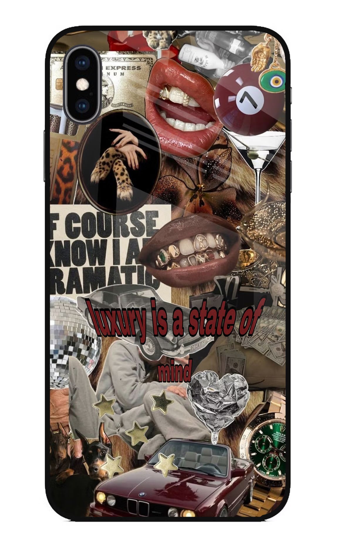 Luxury iPhone XS Max Glass Case Back Cover by Casekaro