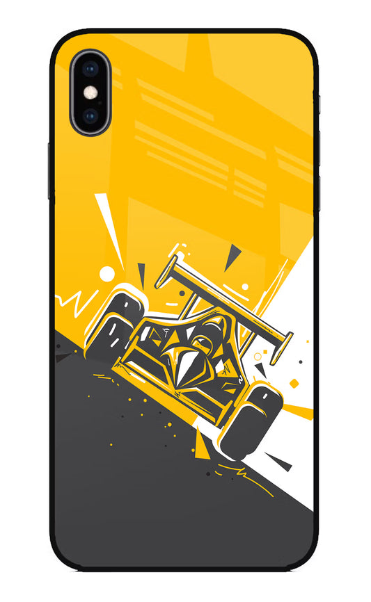 Track King iPhone XS Max Glass Case